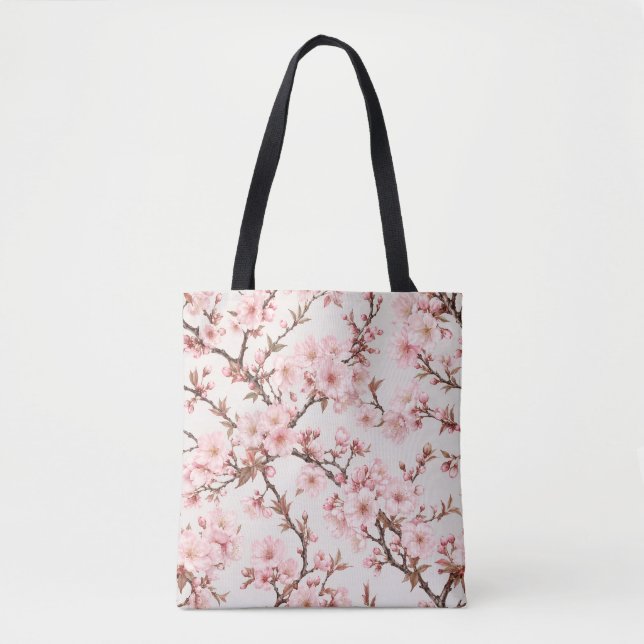 Luftige Kirschblüten-Botanical-Art (Vorderseite)
