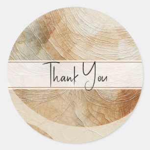 Luftige Neutrale Natürliche Elemente Bohemian Boho Runder Aufkleber