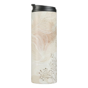 Luftiges Bohemian Botanisches Florales String-Art- Thermosbecher