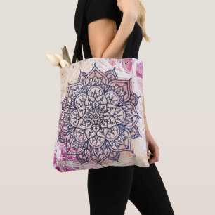 Luftiges Mandala Glückliches Rosa Lila Gelb Blau &