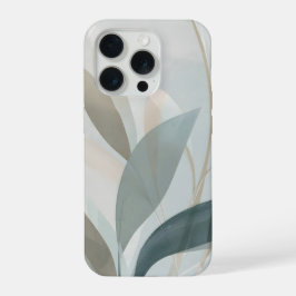 Luftiges organisches botanisches Abstrakt – Sanfte iPhone 15 Pro Hülle