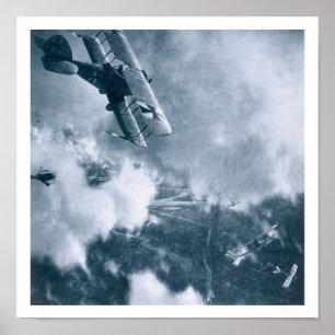 Luftkampf an der Front des Westerns, Erster Weltkr Poster