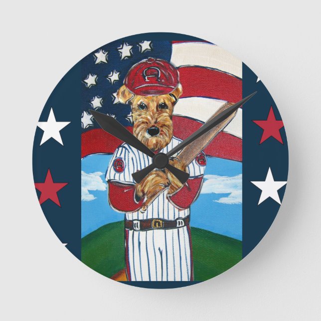 LUFTKRIEGER RUNDE WANDUHR (Vorderseite)