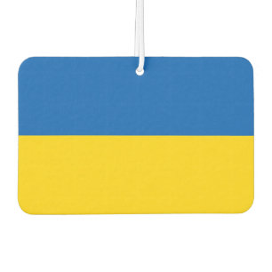 Luftkühler mit der Flagge der Ukraine Autolufterfrischer
