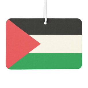Luftkühler mit der Flagge Palästinas Autolufterfrischer