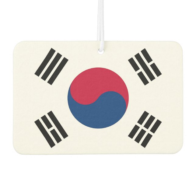 Luftkühler mit der Flagge Südkoreas Autolufterfrischer (Vorderseite)