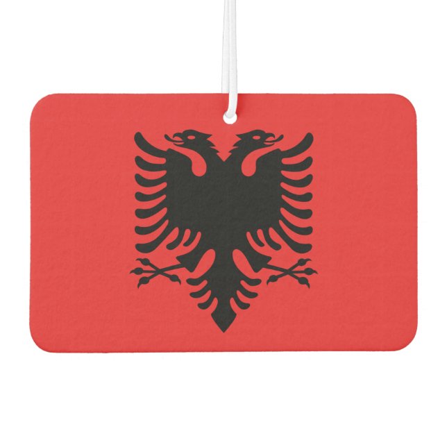 Luftkühler mit Flagge Albaniens Autolufterfrischer (Vorderseite)