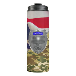 Luftlandefallschirmspringer thermosbecher