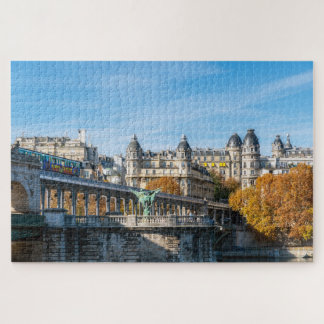 Luftmetro auf Pont de Bir-Hakeim - Paris, Frankrei Puzzle