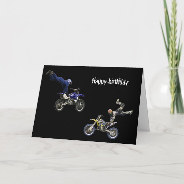 Luftmoto-Cross-Twin Karte (Vorderseite)