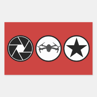 Luftphotograph DJI Mavic USA Rechteckiger Aufkleber