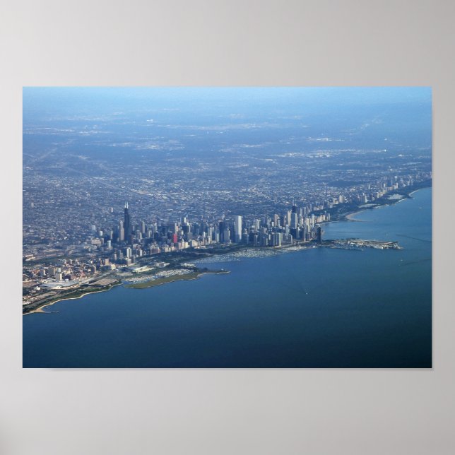 Luftpost Chicago 11x16 Poster (Vorne)
