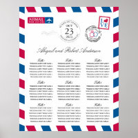 Luftpost Hochzeitgastdiagramm