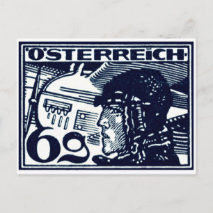 Luftpost Österreich 1925 Postkarte