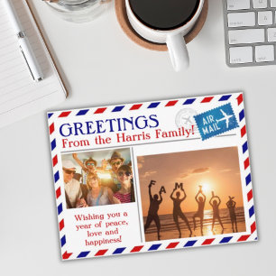 Luftpost-Personalisierte-Foto-Postkarte Postkarte