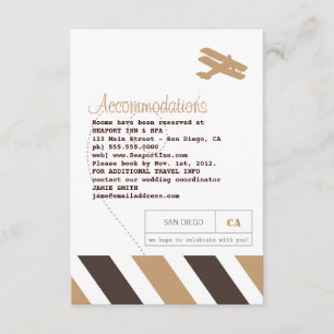 Luftpost-Reise-und Hotel-Einsatz-Karte Begleitkarte