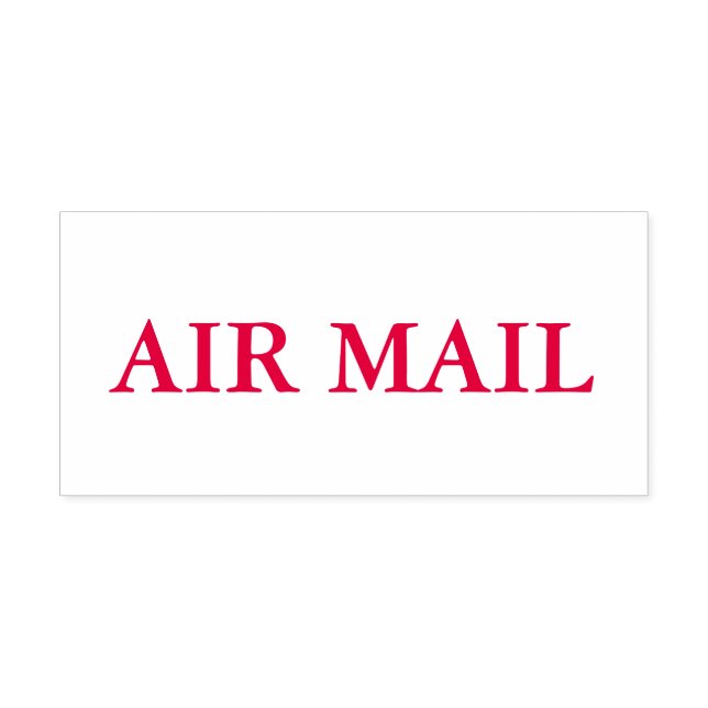 Luftpost rot permastempel (Design)