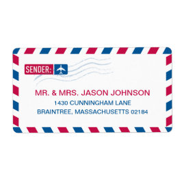 Luftpost-RÜCKSENDEADRESSE