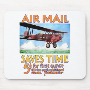 Luftpost spart Zeit Mousepad