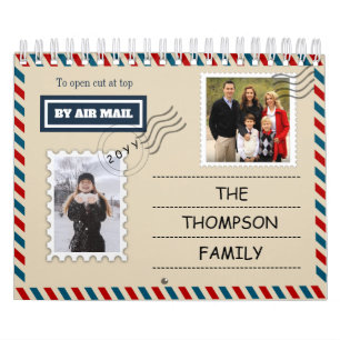 Luftpost und Postkarte Foto 2025 hinzufügen Kalender