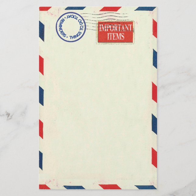 Luftpostbriefpapier Briefpapier (Vorderseite)