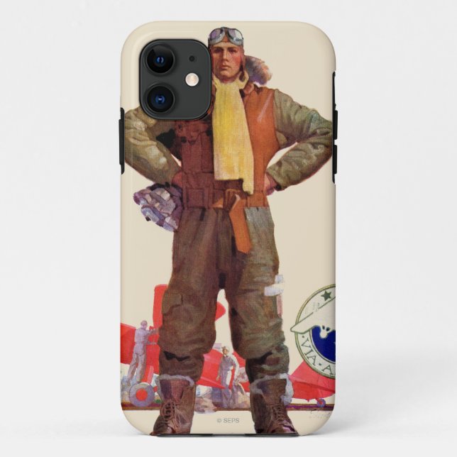 Luftpostpilot Case-Mate iPhone Hülle (Rückseite)