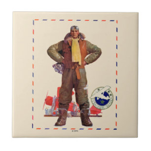 Luftpostpilot Fliese