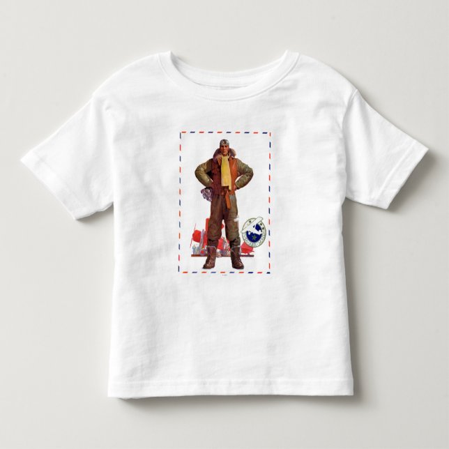 Luftpostpilot Kleinkind T-shirt (Vorderseite)