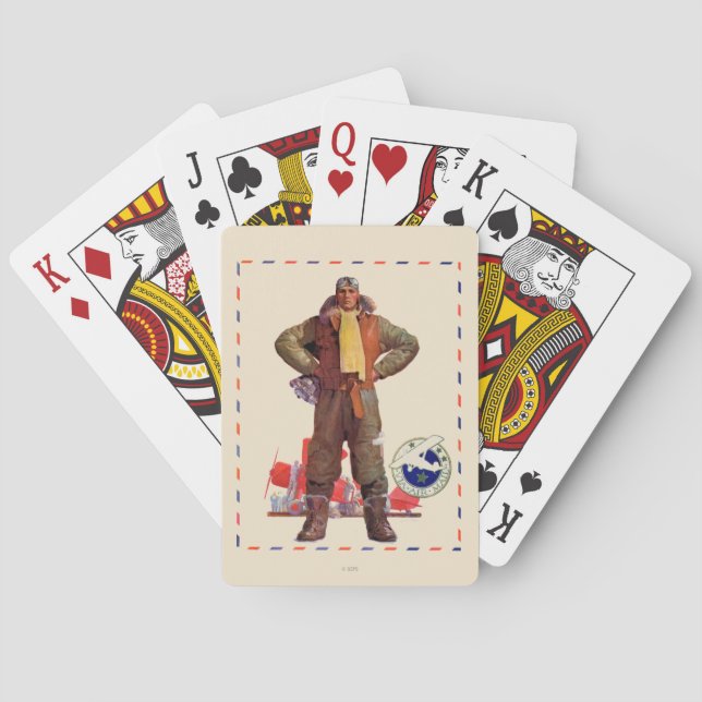 Luftpostpilot Spielkarten (Rückseite)