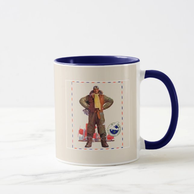 Luftpostpilot Tasse (Rechts)