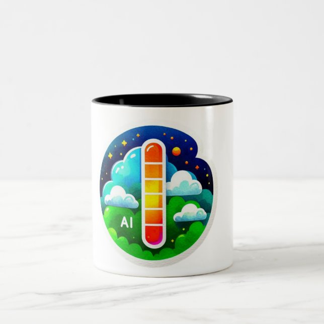 Luftqualitätsindex Zweifarbige Tasse (Mittel)