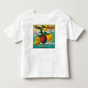Luftschiff-Apple-Kiste LabelWatsonville, CA Kleinkind T-shirt