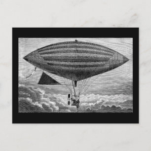 Luftschiff Luftfahrzeug Prallluftschiff Vintage-Fl Postkarte