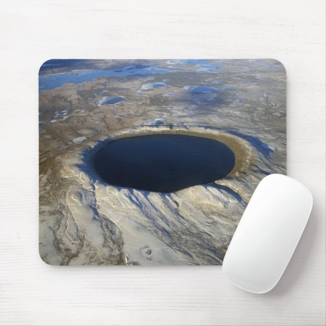 Luftschiff Pingualuit Krater, Quebec, Kanada. Mousepad (Mit Mouse)
