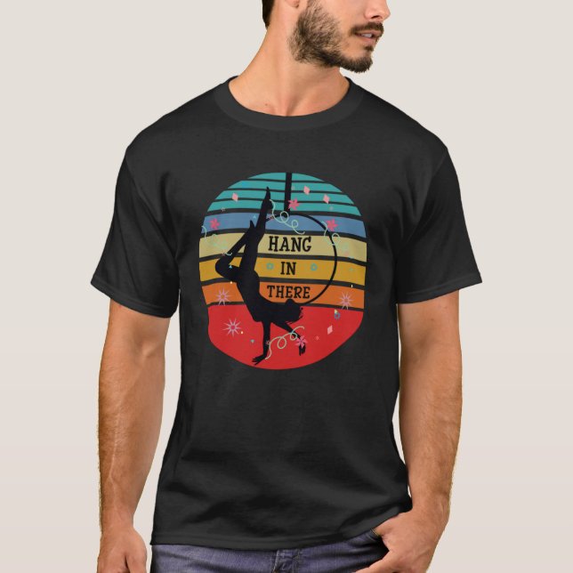 Luftschleifseide Luft Yoga Acrobatics Seide T-Shirt (Vorderseite)