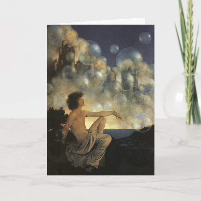 Luftschlösser, Maxfield Parrish Vintag Karte (Vorderseite)