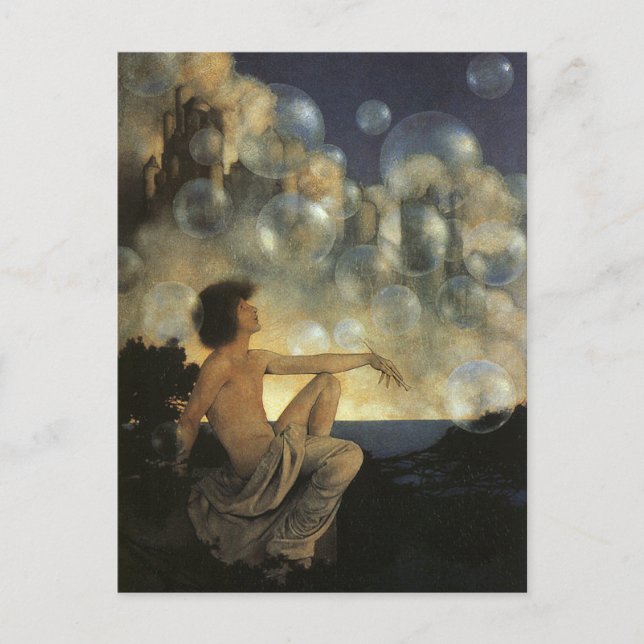 Luftschlösser, Maxfield Parrish Vintag Postkarte (Vorderseite)