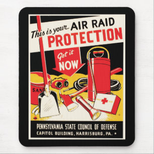 Luftschutz Mousepad