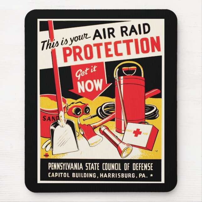 Luftschutz Mousepad (Vorne)