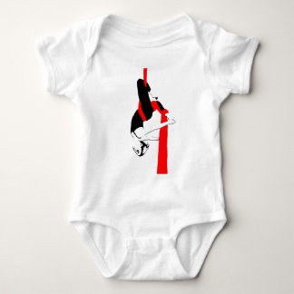 Luftseide-Tänzer-Zwillings-Pose Baby Strampler