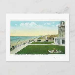 Luftsicht auf den BoardwalkSeaside, OR Postkarte