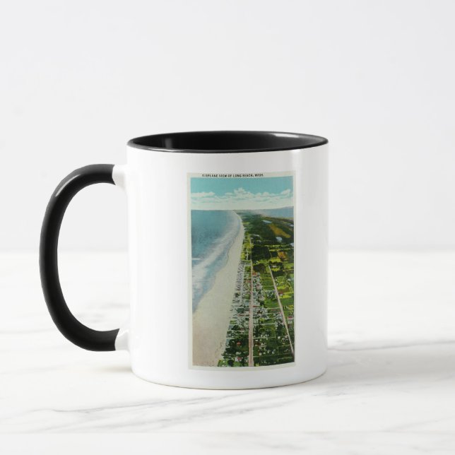 Luftsicht auf den Strand Tasse (Links)