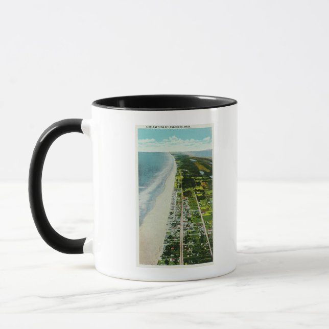 Luftsicht auf den Strand Tasse (Links)