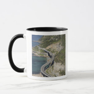 Luftsicht auf Sea Cliff Bridge in der Nähe von Wo Tasse