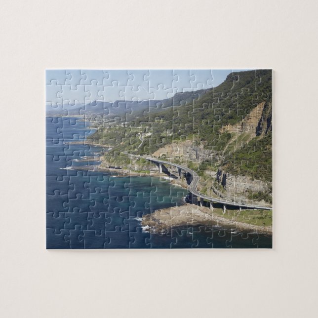Luftsicht auf Sea Cliff Bridge near Wollongong, 2 Puzzle (Horizontal)