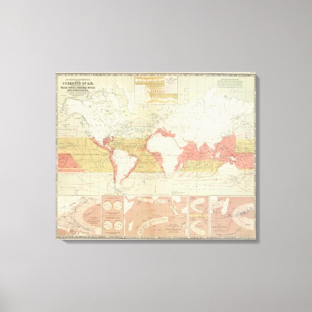 Luftströmung Leinwanddruck (Vorderseite)