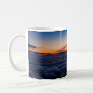 Luftuntergangsansicht über die Blue Ridge Mountain Kaffeetasse