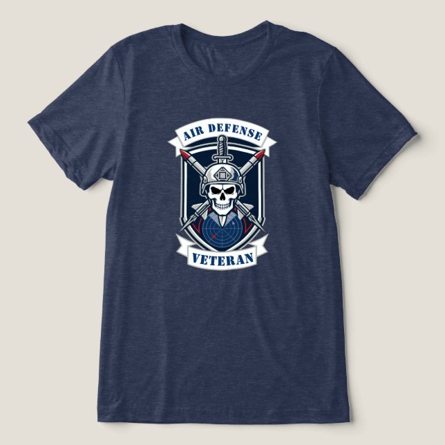 Luftverteidigungsveteran Tri-Blend Shirt (Design Vorderseite)