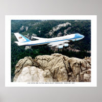 Luftwaffe 1 Flug über Berg Rushmore