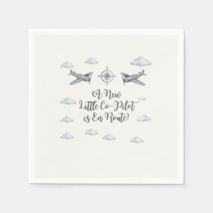Luftwaffe Baby Shower Servietten Little Co-Pilot